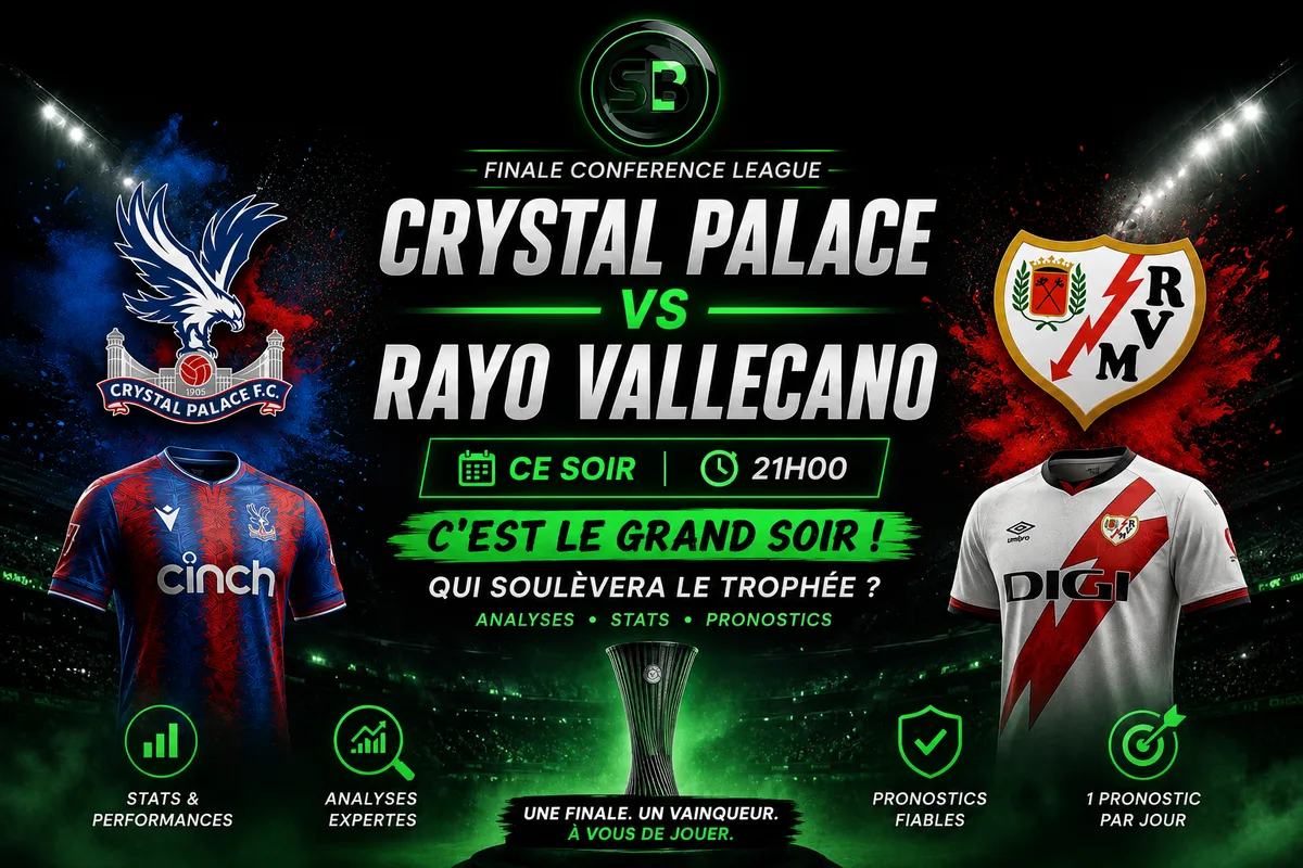 Crystal Palace – Rayo Vallecano : heure, chaîne TV et énormes enjeux de la finale de Conference League