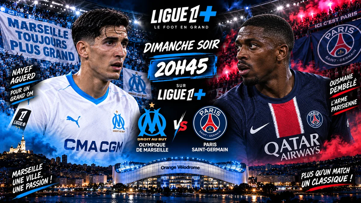 Ligue 1 : le programme du week-end (5e journée), avec le Classique OM-PSG en point d’orgue