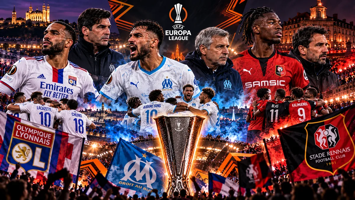 Ligue Europa ce jeudi : OM, Rennes, Lyon — horaires et chaînes