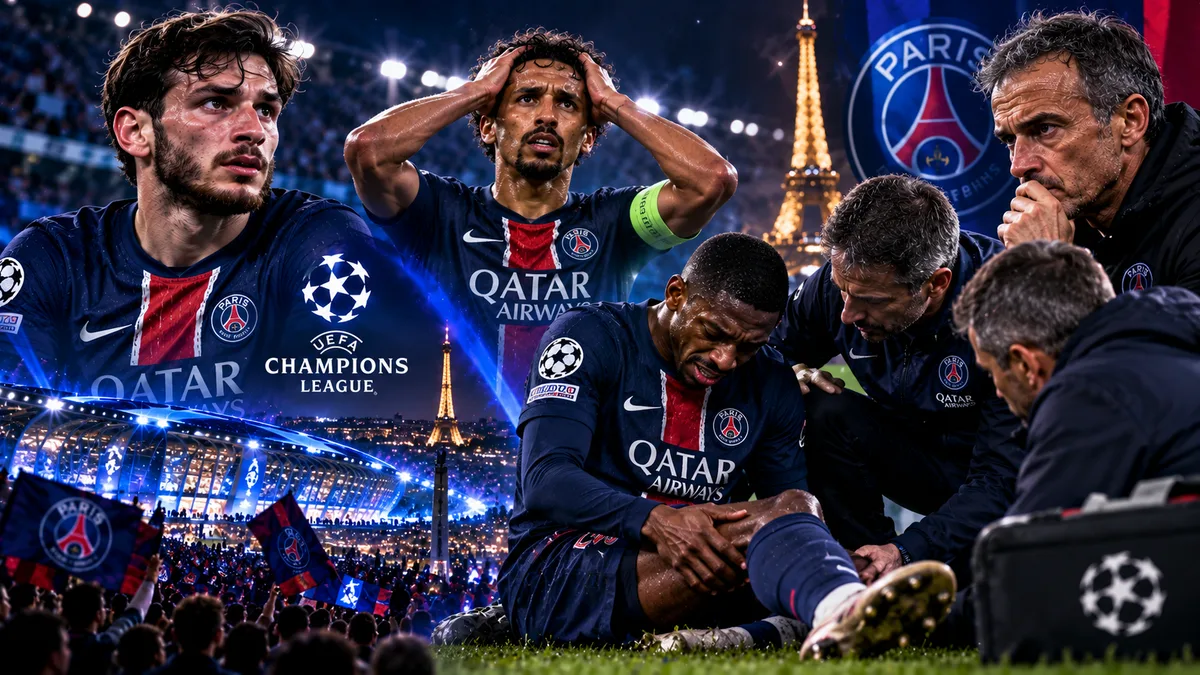 PSG : l'hécatombe de blessés qui menace le rêve d'un triplé historique
