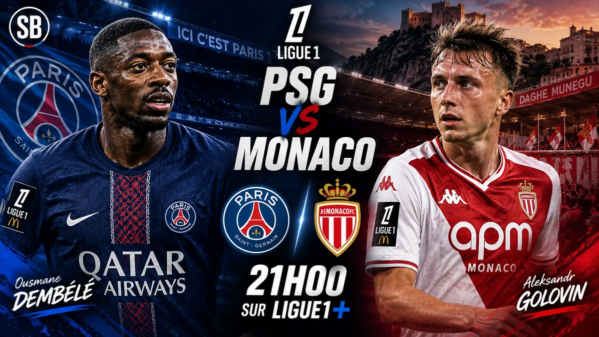 PSG – Monaco : heure, chaîne, enjeux… le choc de la 3e journée de Ligue 1